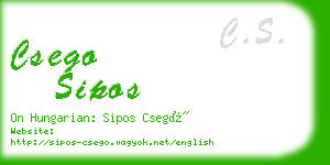 csego sipos business card